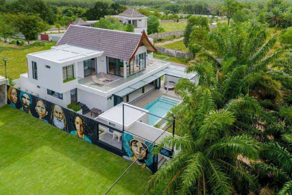 5 Bedroom Pool Villa with Private FIFA Certified Half Football Pitch for Sale near Boat Avenue, Phuket