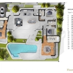 4 Bedroom Luxury Pool Villa Cherng Talay Phuket Floorplan
