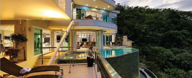 6 Bedroom Sea View Luxury Hilltop Pool Villa for Sale near Surin Beach in Bang Tao, Phuket