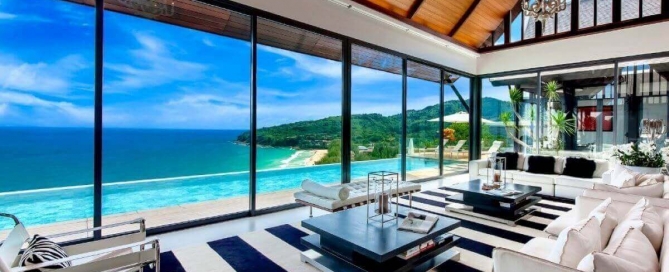 5 Bedroom Sea View Luxury Super Pool Villa for Sale Overlooking Naithon Beach, Phuket