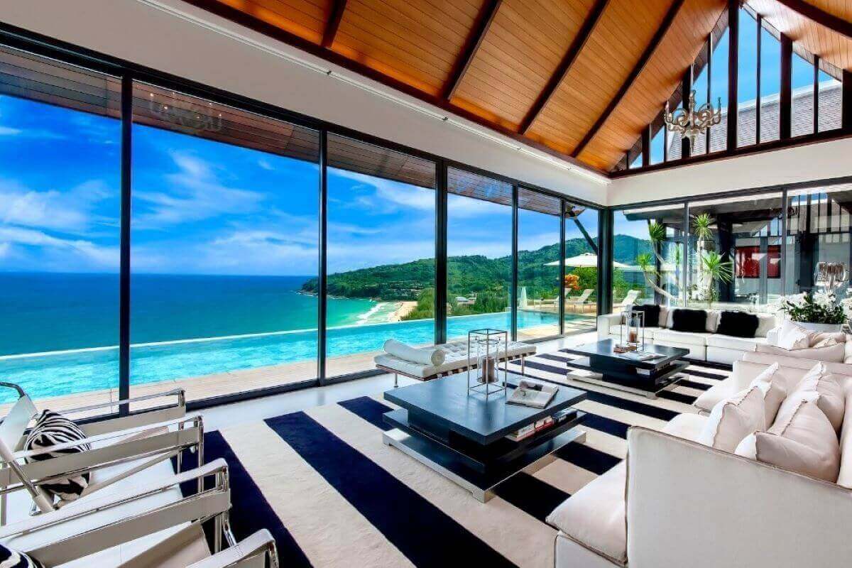 5 Bedroom Sea View Luxury Super Pool Villa for Sale Overlooking Naithon Beach, Phuket