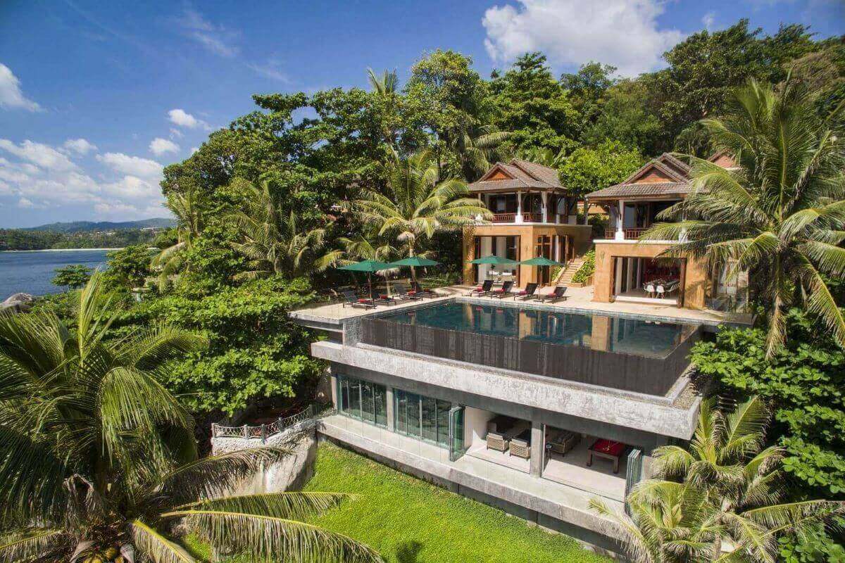 8 Bedroom Luxury Pool Villa with Direct Ocean Access for Sale by Owner Walk to Kata Beach, Phuket
