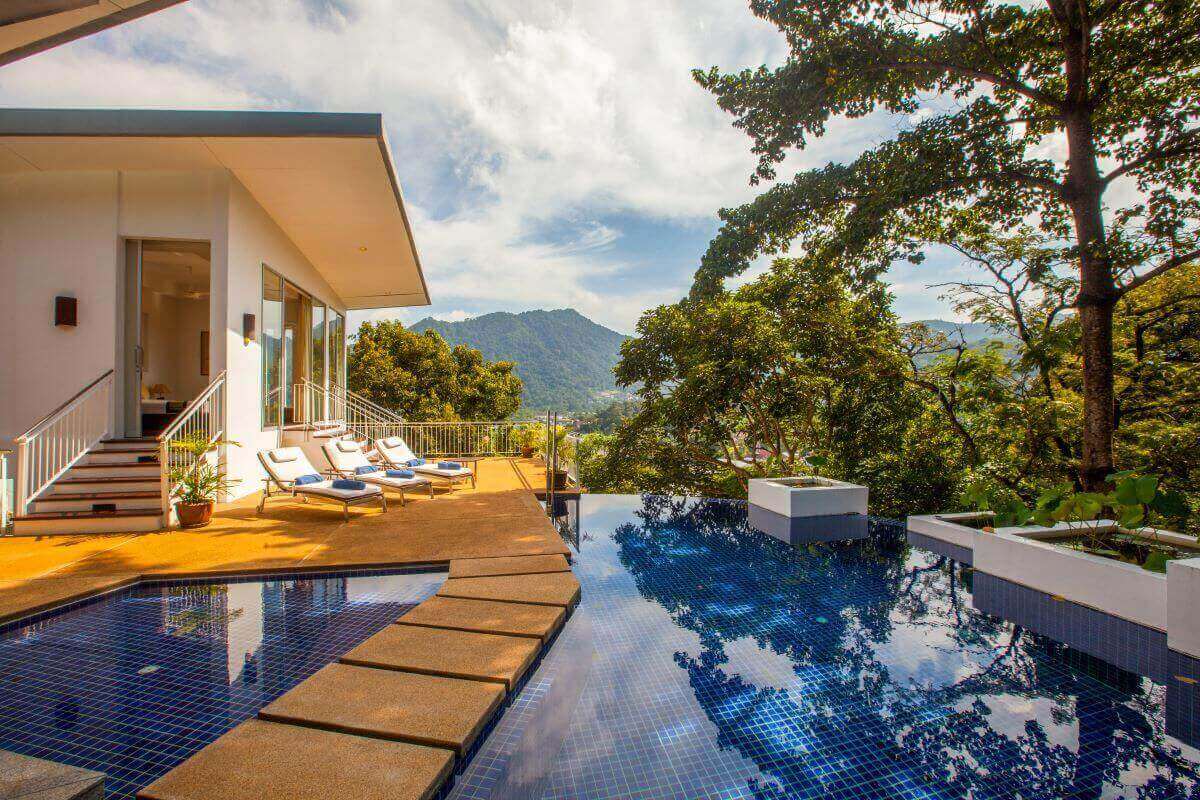 3 + 1 Bedroom Hilltop Tropical Pool Villa for Sale by Owner at The Coolwater near Kamala Beach, Phuket