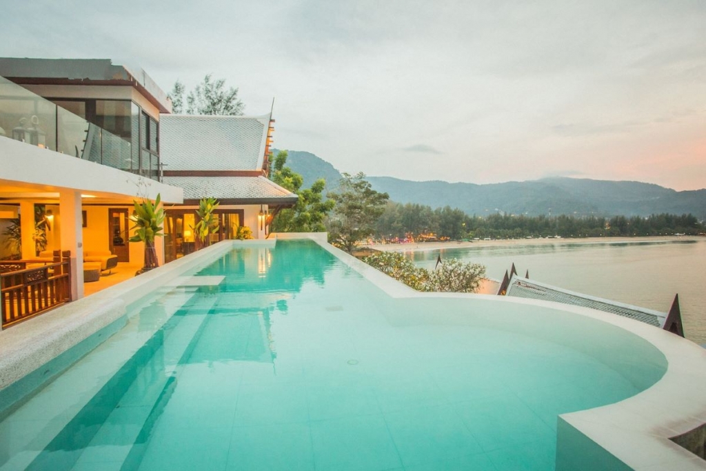 6 Bedroom Sea View Luxury Modern Thai Style Pool Villa for Sale by Owner near Café del Mar in Kamala, Phuket