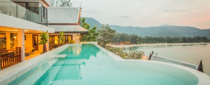 6 Bedroom Sea View Luxury Modern Thai Style Pool Villa for Sale by Owner near Café del Mar in Kamala, Phuket