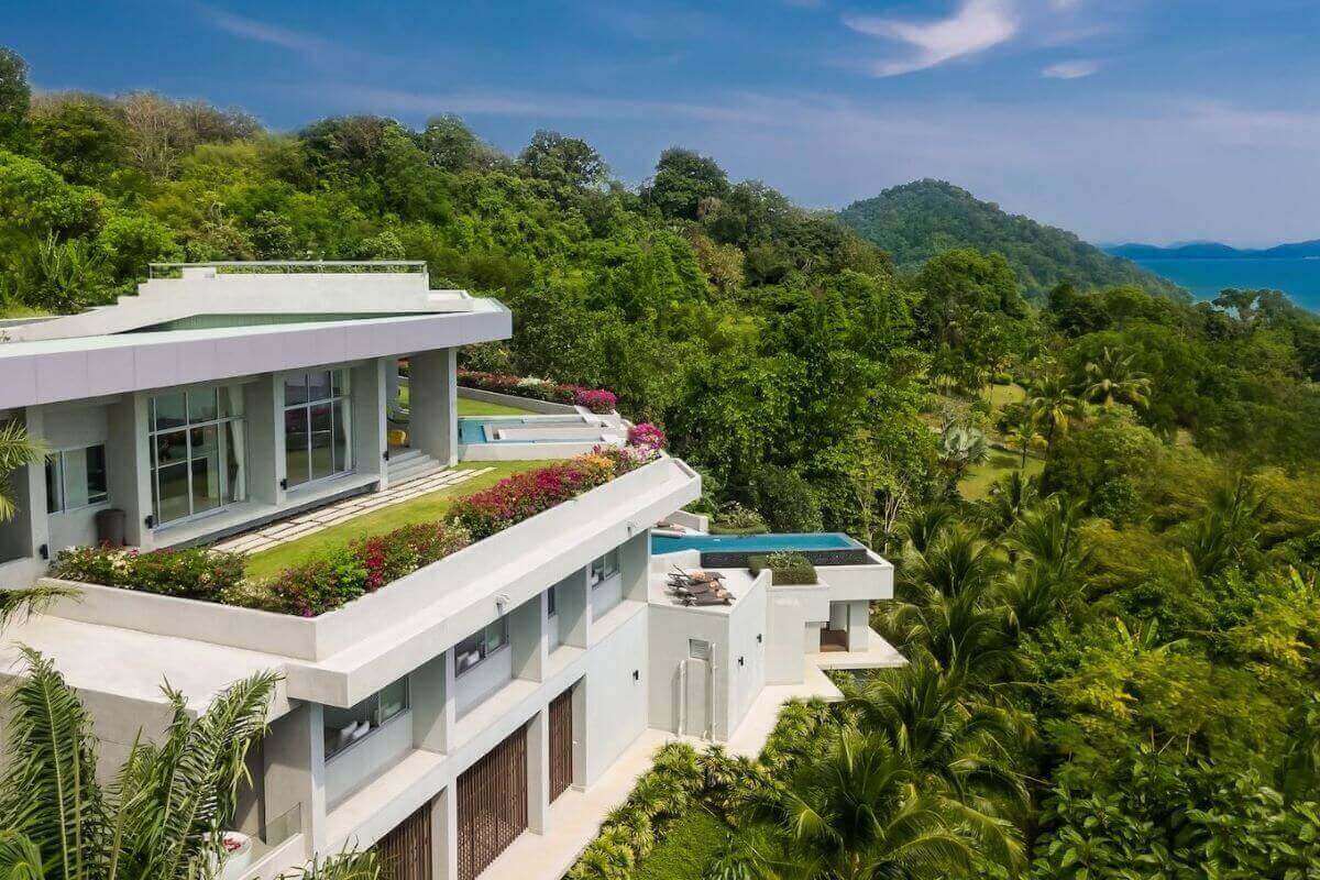 5 Bedroom Sea View Luxury Pool Villa for Sale Overlooking Phang Nga Bay in Ao Po, Phuket