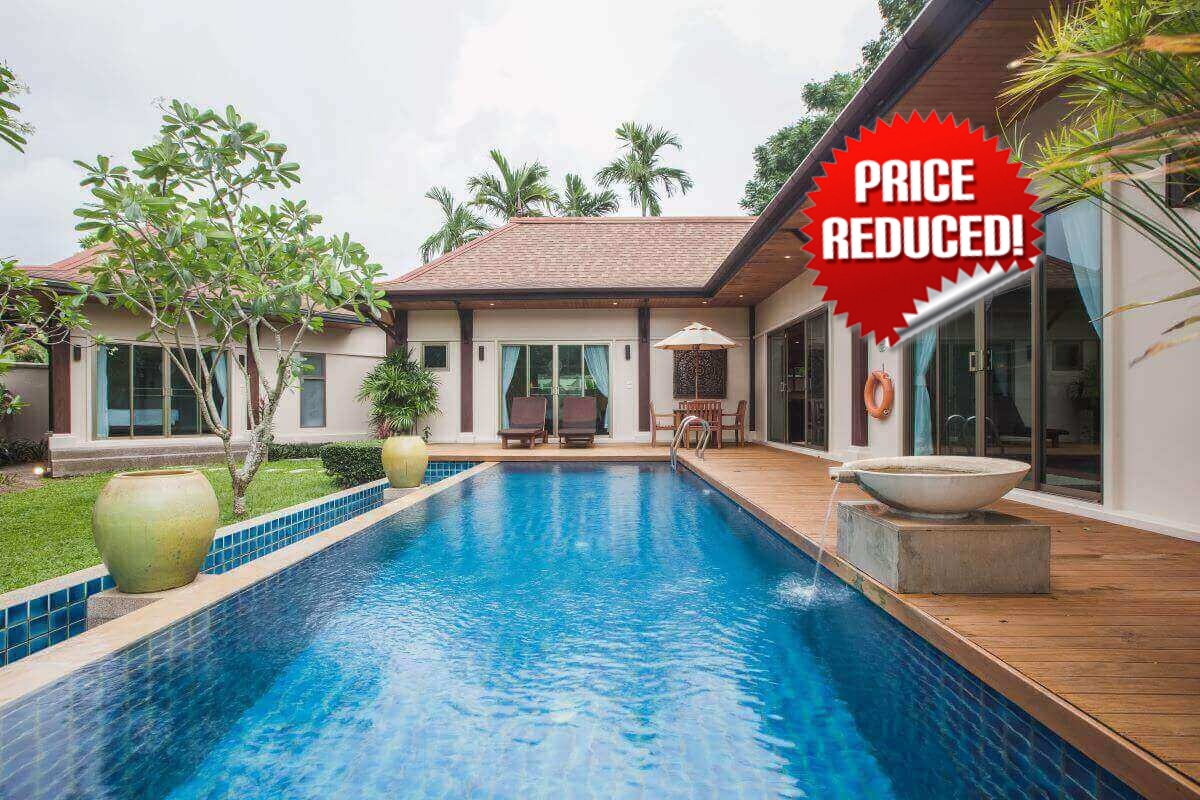 3 Bedroom Modern Oriental- Style Pool Villa for Sale in Soi Naya near Nai Harn Beach, Phuket