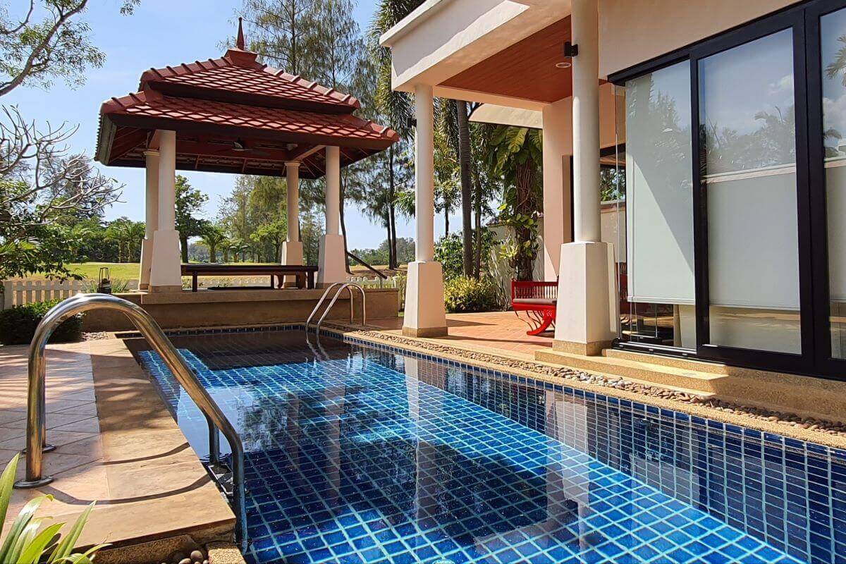 4 Bedroom Golf Course View Just Renovated Townhouse Pool Villa for Sale at Laguna Fairways in Phuket
