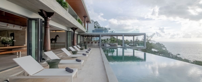 11 Bedroom Sea View Luxury Super Pool Villa for Sale at Surin Heights Walk to Surin Beach Phuket
