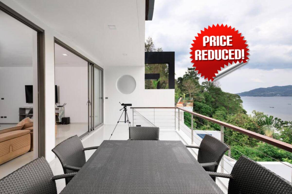 3 Bedroom Sea View Pool Villa for Sale by Owner near Amari Hotel Overlooking Patong Beach, Phuket