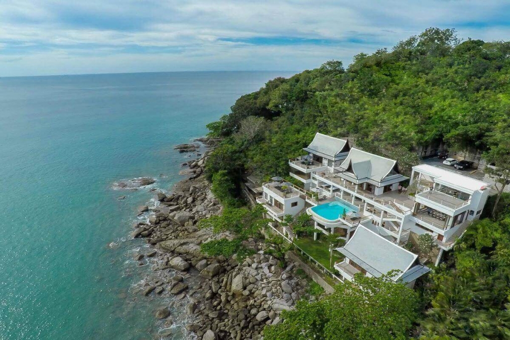 6-Schlafzimmer-Luxus-Poolvilla am Meer zum Verkauf durch den Eigentümer mit Blick auf Kamala Beach, Phuket