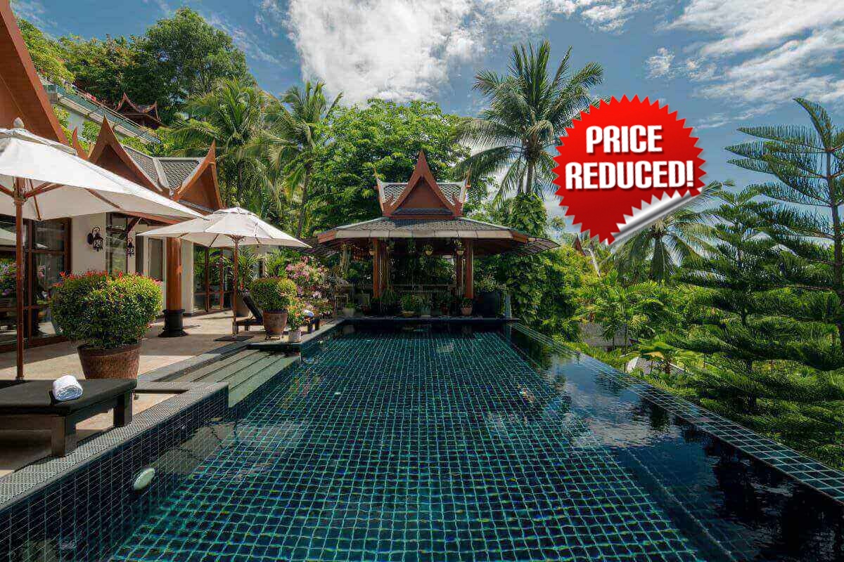 4 Bedroom Sea View Thai Art Deco Pool Villa for Sale by Owner at Ayara near Surin Beach, Phuket
