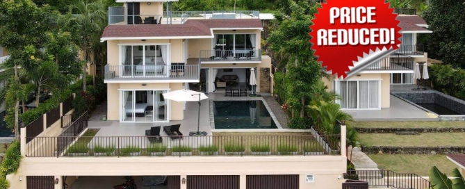 4 Bedroom Pool Villa with Distant Sea View & Roof Top Jacuzzi for Sale near Lotus’s in Chalong, Phuket