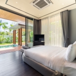 4-bedroom pool villas in the Laguna Area, Cherng Talay, Phuket bedroom facing pool and sala PSV-CHE-902