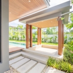 4-bedroom pool villas in the Laguna Area, Cherng Talay, Phuket sala beside pool surrounded by garden PSV-CHE-902