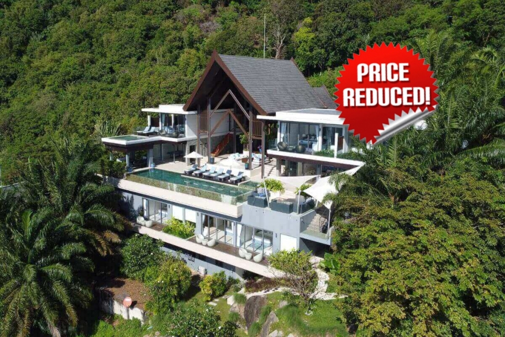 普吉岛百万富翁一英里卡马拉岬角出售 6 卧室全景海景泳池别墅