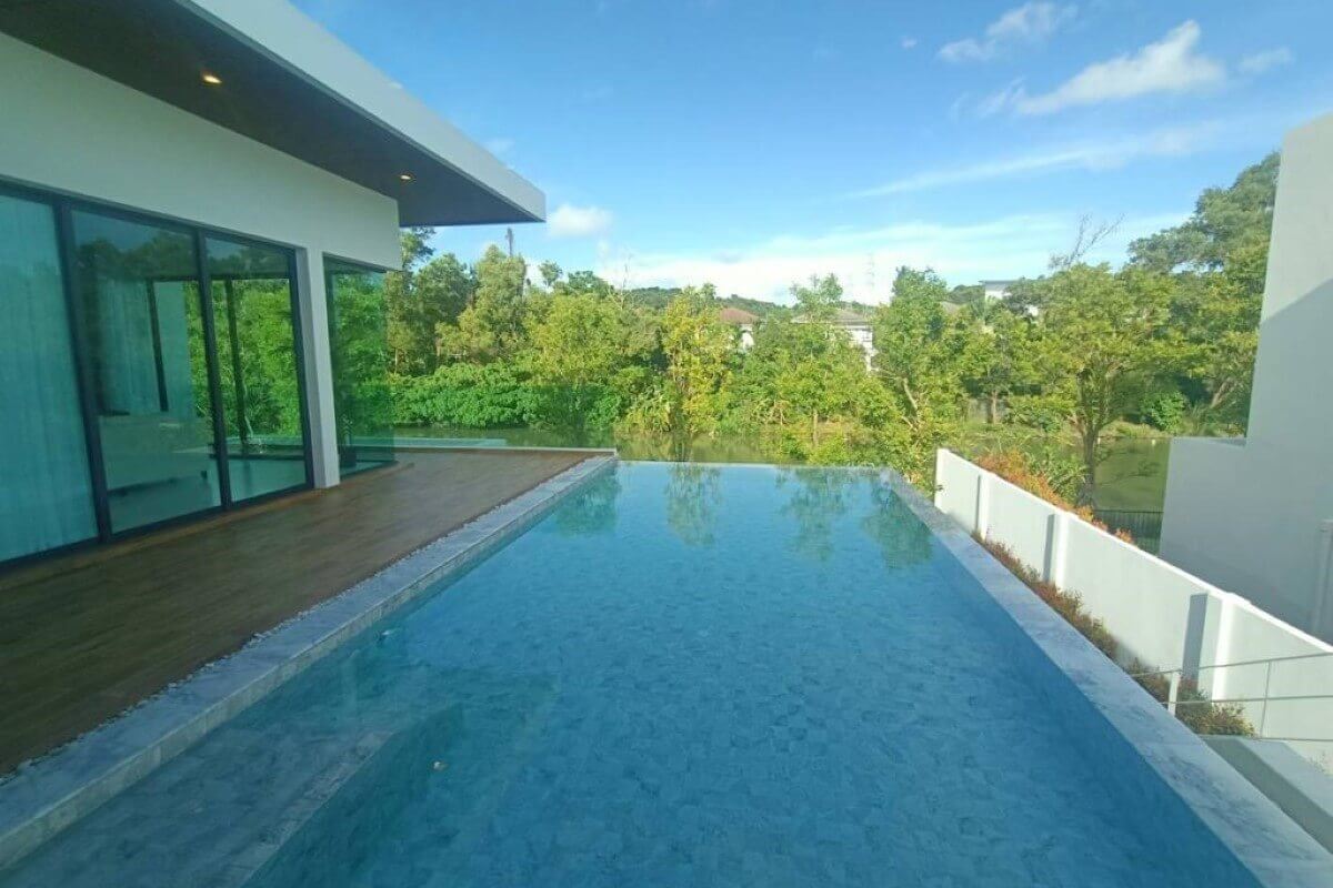 3 Bedroom Canal View Pool Villa for Sale near Ikea on Bypass Road in Koh Kaew, Phuket