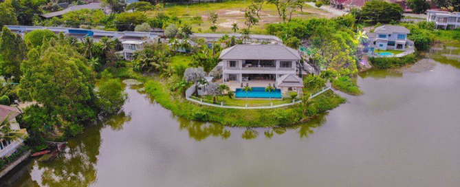 5 Bedroom Lakefront Pool Villa on Large Plot for Sale near BCIS in Chalong, Phuket