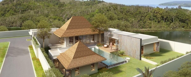 2-4 Bedroom Modern Thai-Balinese Pool Villa for Sale 10 Mins to UWC in Cherng Talay, Phuket