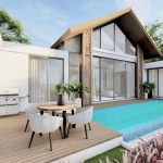 3-bedroom pool villa in the Laguna Area in Cherng Talay, Phuket pool deck with barbeque area PSV-CHE-973