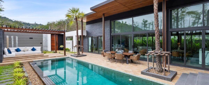 3-4 Bedroom Modern Tropical Pool Villa with Home Office for Sale in Rawai, Phuket