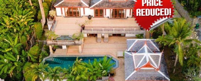 4 Bedroom Sea View Thai Style Luxury Pool Villa for Sale at Ayara Walk to Surin Beach, Phuket