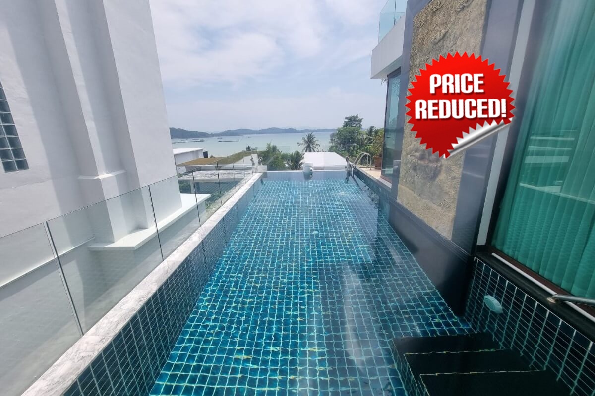 6 Bedroom 5 Storey Townhouse Pool Villa with Stunning Sea View for Sale by Owner at Ao Po Bay, Phuket