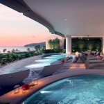 3-bedroom beachfront condos with private pools in Laguna, Phuket - indoor-outdoor living