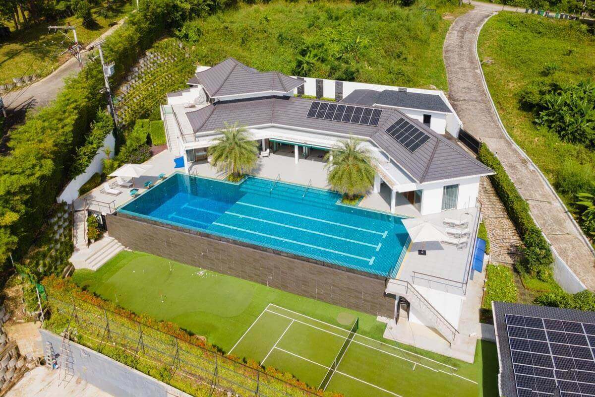 4 Bedroom Sea View Pool Villa on Large 2,100 Sqm Plot For Sale in Chalong, Phuket