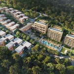 3-4 bedroom condos and penthouses near Layan Beach, Phuket aerial view of development PSC-LAY-1038