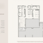 3-4 bedroom condos and penthouses near Layan Beach, Phuket 3 bedroom duplex second level floorplan PSC-LAY-1038