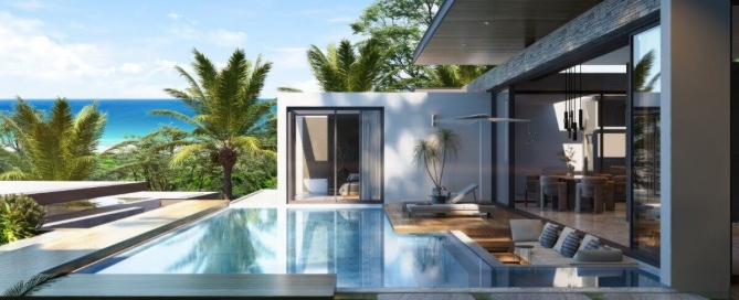 3-4 Bedroom Modern Tropical Sea View Villas near Layan Beach, Phuket