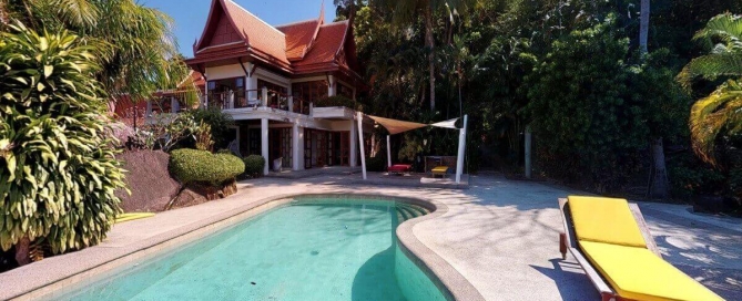 4+1 Bedroom Sea View Thai-Contemporary Pool Villa for Sale near Kamala Beach, Phuket