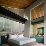 3-bedroom pool villas for sale near Stay Resort in Rawai, Phuket bedroom with vaulted ceiling and ensuite bathroom PSV-RAW-1060