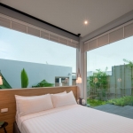 3-bedroom pool villas for sale near Stay Resort in Rawai, Phuket bedroom with glass walls PSV-RAW-1060