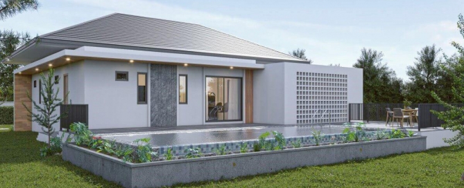 3 Bedroom Fully Furnished Pool Villas for Sale near UWC & Homepro in Thalang, Phuket