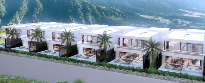 3 Bedroom Sea View or Mountain View Pool Villas for Sale 8 Mins to Oak Meadow in Chalong, Phuket