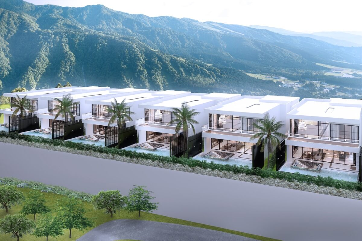 3 Bedroom Sea View or Mountain View Pool Villas for Sale 8 Mins to Oak Meadow in Chalong, Phuket