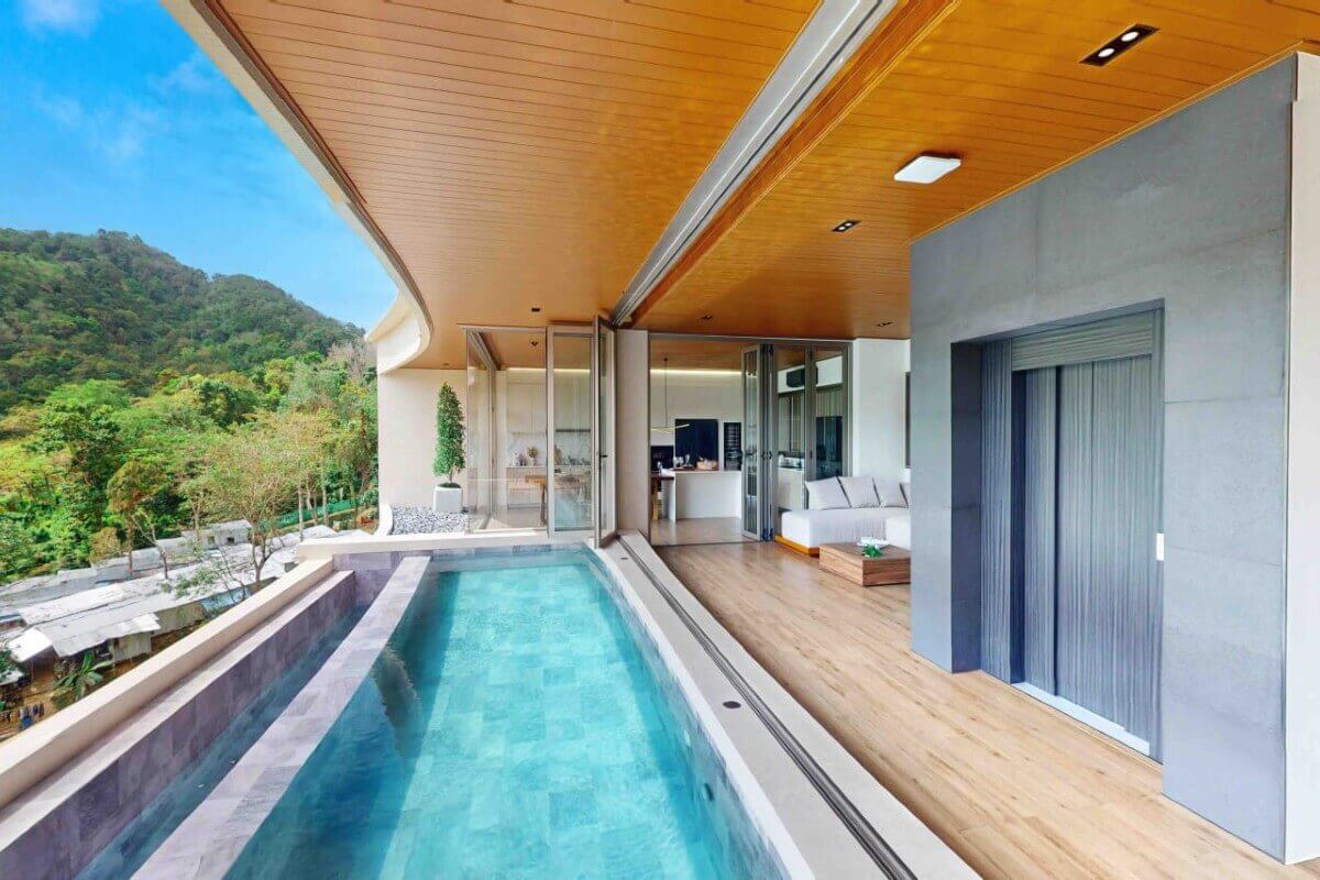 3-4 Bedroom Pool Villas with Panoramic Mountain Views for Sale near Bang Tao Beach, Phuket