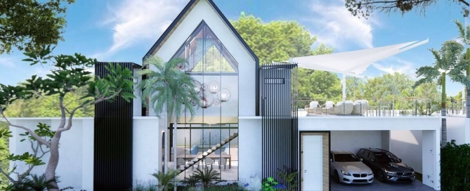 3-4 Bedroom Hillside Pool Villas with Loft Option for Sale near Kata Beach, Phuket