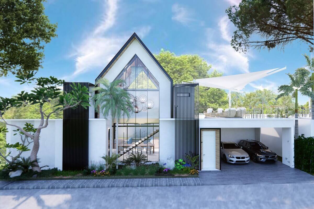 3-4 Bedroom Hillside Pool Villas with Loft Option for Sale near Kata Beach, Phuket