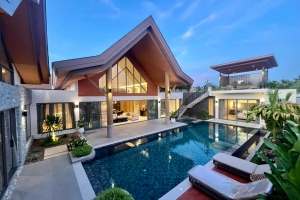 4 Bedroom Modern Oriental Pool Villas for Sale near Laguna Area in Cherng Talay, Phuket