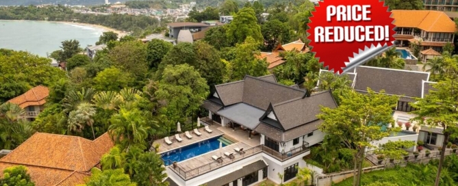 6 Bedroom Sea View Pool Villa for Sale by Owner at Katamanda Walk to Kata Noi Beach, Phuket