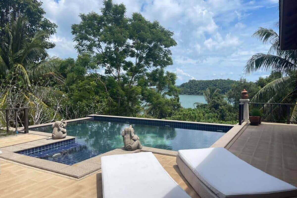 4+1 Bedroom Sea View Pool Villa for Sale on Large Plot near Ao Po Grand Marina in Phuket