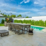 3–4 bedroom pool villa with large pool in Rawai, Phuket pool deck with outdoor furniture PSV-RAW-1099