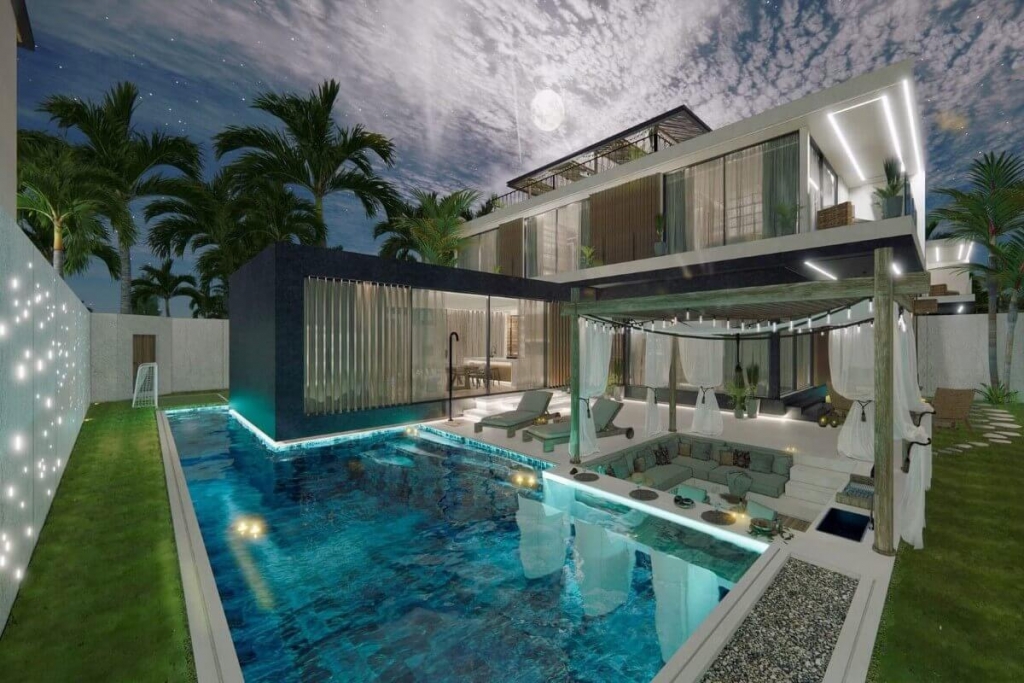 4 Bedroom Sea View Luxury Pool Villas for Sale 5 Mins to BCIS in Chalong, Phuket