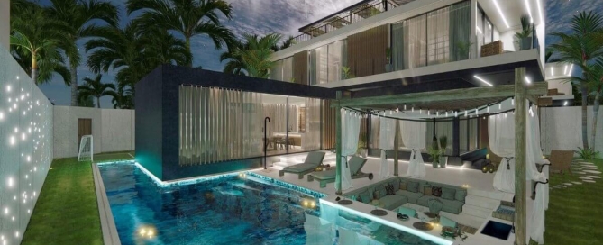 4 Bedroom Sea View Luxury Pool Villas for Sale 5 Mins to BCIS in Chalong, Phuket