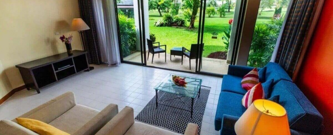 2 Bedroom Ground Floor Golf Course View Condo for Sale at Allamanda in Laguna, Phuket