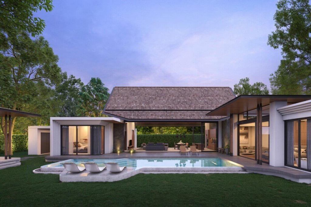 4 Bedroom Luxury Pool Villas for Sale in Bang Jo near HeadStart International School in Cherng Talay, Phuket
