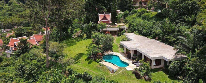 Anwesen mit 7 Schlafzimmern und 3 Villen mit Meerblick und privatem Pool auf einem 2,400 m² großen Grundstück zum Verkauf in Kamala, Phuket